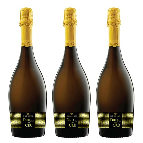 Drusian Spumante Dru el Cru Prosecco Treble Bottle Set 3x75cl